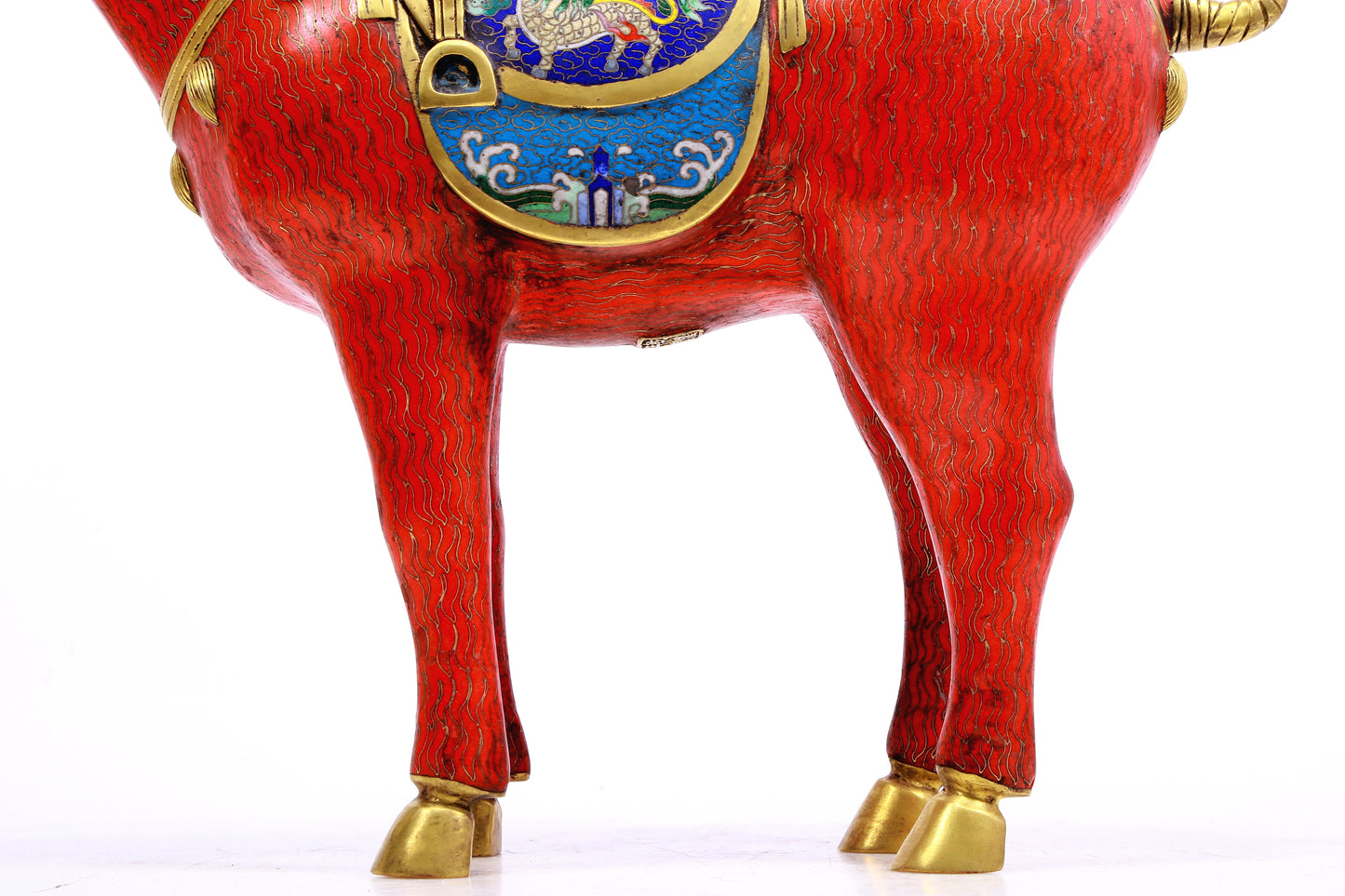 A cloisonné horse ornament