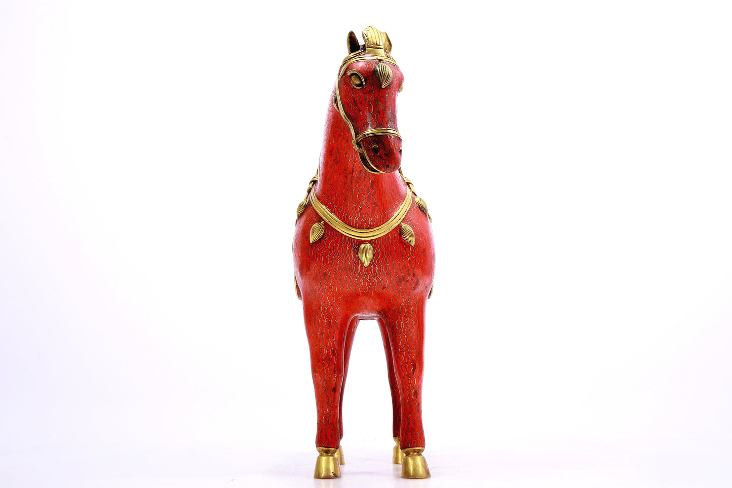 A cloisonné horse ornament