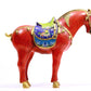 A cloisonné horse ornament