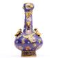 A Fabulous Cloisonne 'Flower' Chi-Dragon-Handled Vase