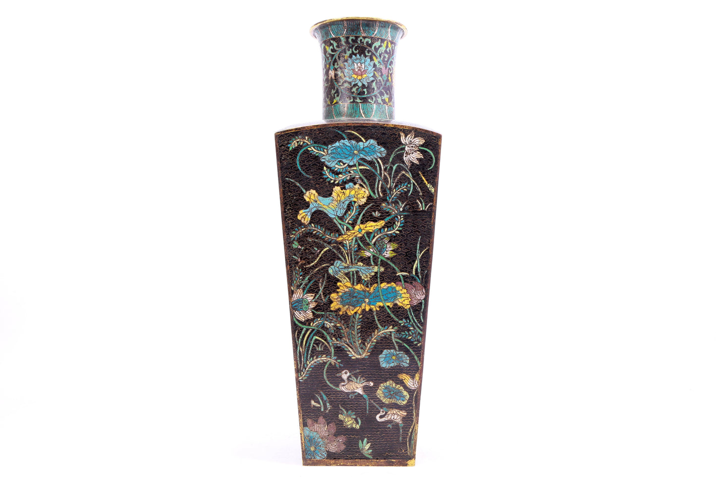 An Excellent Cloisonne 'Bird& Flower' Vases