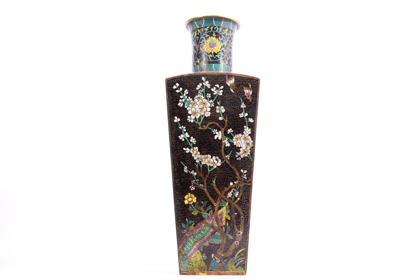 An Excellent Cloisonne 'Bird& Flower' Vases