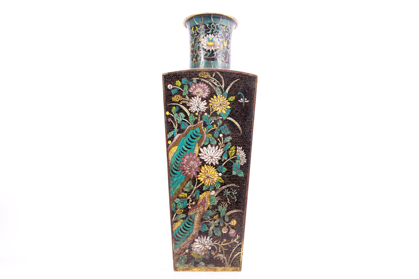 An Excellent Cloisonne 'Bird& Flower' Vases