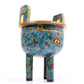 A Superb Cloisonne 'Scrolling Lotus' Tripod Censer