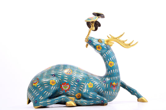 An Exquisite Cloisonne 'Deer' Decoration