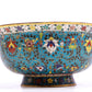 A Gorgeous Cloisonne 'Scrolling Lotus& Weapons Of The Eight Immortals' Bowl