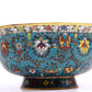 A Gorgeous Cloisonne 'Scrolling Lotus& Weapons Of The Eight Immortals' Bowl