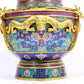 A cloisonné vase with 'Twinkle lotus and animal face' pattern