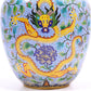 A Wonderful Cloisonne 'Scrolling Lotus, Dragon, Phoenix' Vase