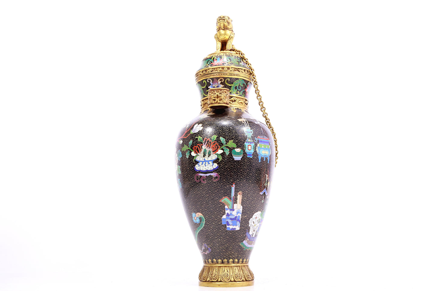 Brilliant Cloisonne 'Bird& Flower' Vase