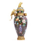 Brilliant Cloisonne 'Bird& Flower' Vase