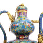 A Wonderful Cloisonne 'Flower& Bat' Gourd-Form Ewer