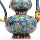 A Wonderful Cloisonne 'Flower& Bat' Gourd-Form Ewer