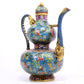 A Wonderful Cloisonne 'Flower& Bat' Gourd-Form Ewer