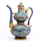 A Wonderful Cloisonne 'Flower& Bat' Gourd-Form Ewer