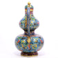 A Wonderful Cloisonne 'Flower& Bat' Gourd-Form Ewer