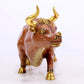 A cloisonné cow ornament