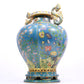 cloisonné flower and bird pattern amphora