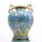 cloisonné flower and bird pattern amphora