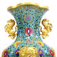 A Fabulous Cloisonne 'Scrolling Lotus' Vase