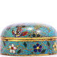 A cloisonné grape pattern box