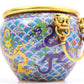 A Fabulous Cloisonne 'Ocean& Dragon' Lion-Handled Jug