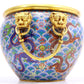 A Fabulous Cloisonne 'Ocean& Dragon' Lion-Handled Jug