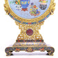 A Marvelous Circular Cloisonne 'Ancient Chinese Stationery' Table Screen