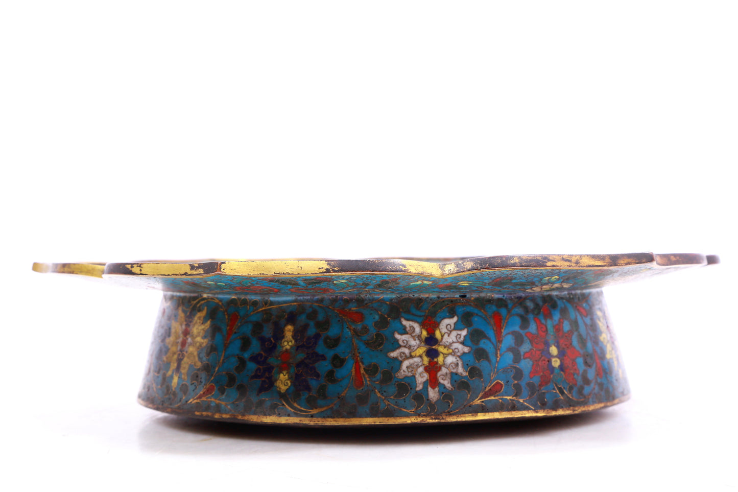 A Gorgeous Cloisonne 'Dragon& Flower' Basin