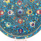 A Gorgeous Circular Cloisonne 'Scrolling Lotus' Mirror