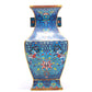 A Wonderful Cloisonne 'Scrolling Lotus& Bat' Vase