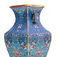 A Wonderful Cloisonne 'Scrolling Lotus& Bat' Vase