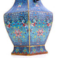 A Wonderful Cloisonne 'Scrolling Lotus& Bat' Vase