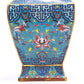 A Wonderful Cloisonne 'Scrolling Lotus& Bat' Vase