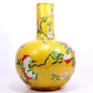 A cloisonné peach pattern bottle