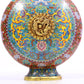 A Gorgeous Cloisonne 'Scrolling Lotus& Dragon' Moonflask