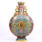 A Gorgeous Cloisonne 'Scrolling Lotus& Dragon' Moonflask