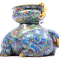 A pair of cloisonné elephant ornaments