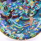 cloisonné 'dragon and phoenix' plate