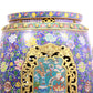 Pair of cloisonné 'Flower and Lion' pattern stools