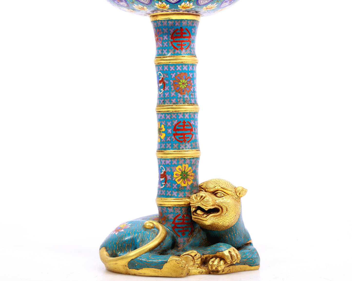 A Gorgeous Cloisonne 'Auspicious Beast& Cloud' Censer