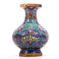 A Wonderful Pair Of Cloisonne 'Scrolling Lotus' Vases