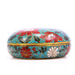 A cloisonné flower pattern box