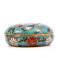 A cloisonné flower pattern box