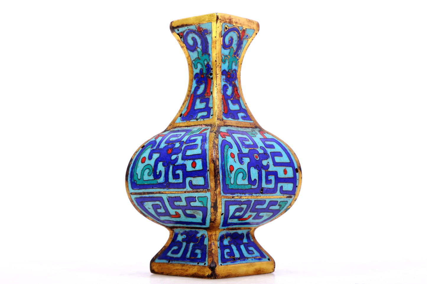 A Wonderful Pair Of Cloisonne 'Dragon' Vases