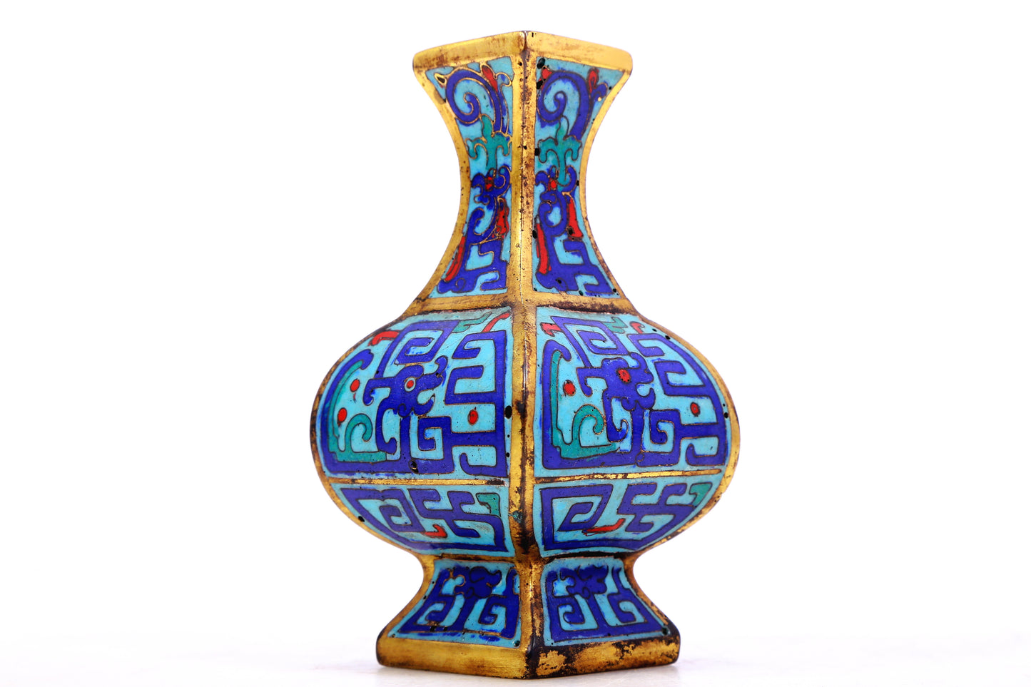 A Wonderful Pair Of Cloisonne 'Dragon' Vases