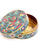 A cloisonné pomegranate pattern box