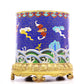 An Excellent Cloisonne 'Bat& Auspicious Cloud' Brush Pot