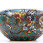 An Exquisite Cloisonne 'Lion& Auspicious Cloud' Brushinger