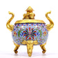 An Excellent Cloisonne Censer And Cover